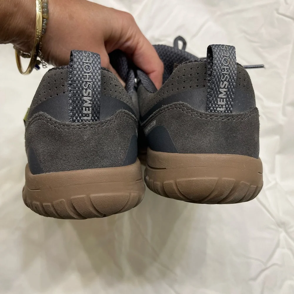 LEMS PRIMAL ZEN SUEDE GRAPHITE dark grey MENS 10 zero drop shoes wide toe box - Picture 7 of 10